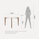 Ver imagem 7 de Conjunto de Jantar Mesa c/Vidro Donatella 4 Cadeiras Kalina - Cinza