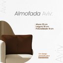 Ver imagem 4 de Almofada Decorativa Aviv Terracota Cheia com Zíper 35x56 Linho para Sofá Poltrona Fibra Siliconada