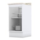 Ver imagem 2 de Balcão 1 Porta 40 Cm Americana Branco com Tampo Calcare – Henn
