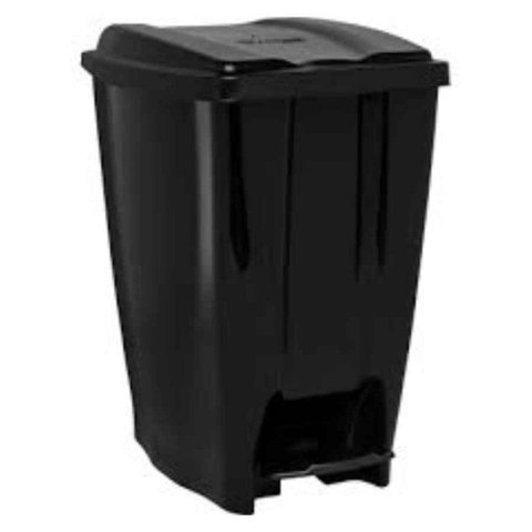 Lixeira com Pedal Preto 20l Eco Nature Jaguar