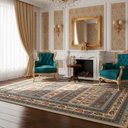 Ver imagem 2 de Tapete Persa Iraniano Colorido Ideal para Sala Quarto e Hall de Entrada 300x400cm