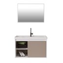 Ver imagem 4 de Gabinete Suspenso para Banheiro com Cuba 60cm em MDF Calabria Riverzza