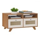 Ver imagem 2 de Mesa de Centro Decor 2 Gavetas Cinamomo/off White - Artely Móveis