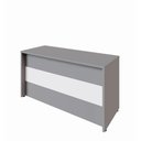 Ver imagem 4 de Balcão de Atendimento 135 cm Reto Baixo Recepção F5 Office