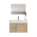 Ver imagem 4 de Gabinete Suspenso para Banheiro com Cuba 60cm em MDF Potenza Branco/Berlin