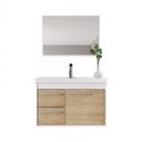 Ver imagem 4 de Gabinete Suspenso para Banheiro com Cuba 60cm em MDF Potenza Branco/Berlin
