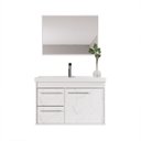 Ver imagem 4 de Gabinete Suspenso para Banheiro com Cuba 60cm em MDF Potenza Branco