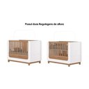 Ver imagem 3 de Quarto Infantil Completo Aconchego 2 Peças (1 Berço + 1 Cômoda) Qi83 Branco/jequitiba - Henn