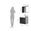 Ver imagem 6 de Gabinete Para Banheiro Com Cuba 60Cm Em Mdf Firenze