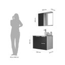 Ver imagem 5 de Gabinete Para Banheiro Com Cuba 60Cm Em Mdf Firenze