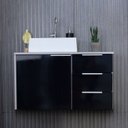 Ver imagem 1 de Gabinete Para Banheiro Com Cuba 60Cm Em Mdf Firenze