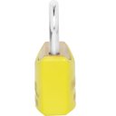 Ver imagem 6 de Cadeado Pequeno 20mm Haste Curta Latão Maciço Amarelo com Chave | Papaiz