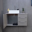 Ver imagem 3 de Gabinete Para Banheiro Com Cuba 80Cm Em Mdf Firenze