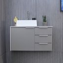 Ver imagem 1 de Gabinete Para Banheiro Com Cuba 80Cm Em Mdf Firenze