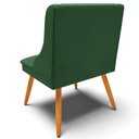 Ver imagem 2 de Kit 2 Poltronas Pés Palito de Madeira Veludo Verde/natural