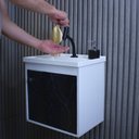 Ver mais imagens de Gabinete Suspenso para Banheiro com Cuba 40cm em MDF Veneto