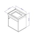 Ver imagem 5 de Gabinete Suspenso para Banheiro com Cuba 40cm em MDF Veneto