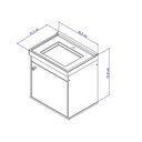 Ver imagem 5 de Gabinete Suspenso para Banheiro com Cuba 40cm em MDF Veneto