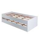 Ver imagem 5 de Cama Solteiro Bicama com Cama Auxiliar 194x83 Cm20 Branco Dtall