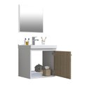 Ver imagem 3 de Gabinete Suspenso para Banheiro com Cuba 40cm em MDF Veneto Branco/Berlin