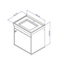 Ver imagem 5 de Gabinete Suspenso para Banheiro com Cuba 40cm em MDF Veneto 