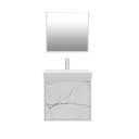 Ver imagem 4 de Gabinete Suspenso para Banheiro com Cuba 40cm em MDF Veneto Branco