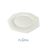 Kit Prato Sobremesa Prisma Porcelana Branca - 6 Peças - 3