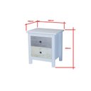 Ver imagem 3 de Mesa de Cabeceira 2 Gavetas Primavera Branco/Demolição Colorido