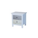Ver imagem 2 de Mesa de Cabeceira 2 Gavetas Primavera Branco