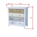 Ver imagem 3 de Cômoda 5 Gavetas Primavera 