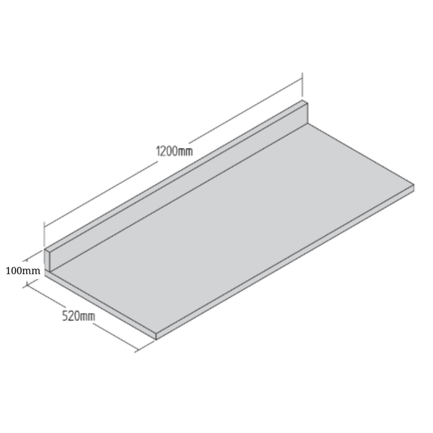 Tampo para Balcão 120cm Montenegro  - 2