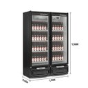 Ver imagem 2 de Refrigerador Vertical Conveniência 2 Portas GCBC-950 PR 220V Gelopar