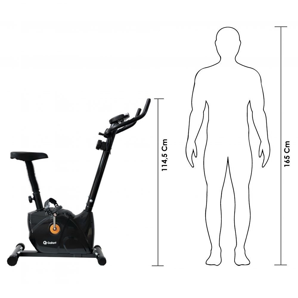 Bicicleta Ergométrica Vertical Magnética Gallant Elite X Preta Gbe03hmga-pt - 3