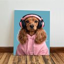 Ver imagem 6 de Kit 3 Quadro Decorativo Cachorro Fashion Loja Casa Shopping Qualidade Premium Moderno 28x20cm
