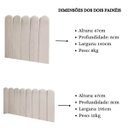 Ver imagem 6 de Cabeceira Painel Cama Casal Box Nuvem Suede Sandy 140 cm:Bege