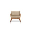 Ver imagem 1 de Poltrona Safira Linho Bege Médio Sala Estar Confortável