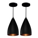 Ver imagem 1 de 3kit Pendente Vegas Preto e Cobre