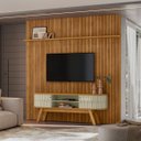 Ver imagem 4 de Painel para Tv 75 Polegadas Composição Bancada Lugana Cumaru/opala