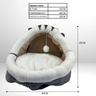 Cama Toca Cabana Pet Almofadada Ferpa Casinha , Caminha Pets Cinza - 5