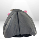 Ver imagem 3 de Cama Toca Cabana Pet Almofadada Ferpa Casinha , Caminha Pets Cinza