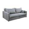 Sofá Cama Retrátil 2,24m Vitória Vivaro Decor Linho Cinza - 1