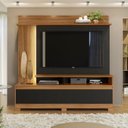 Ver imagem 5 de Estante para TV e Home Theater Ripado para TV até 60 Polegadas com LED 183cmx179cm Led 2 Portas Nt 1295