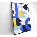 Ver imagem 3 de Quadro Geométrico Colorido 13 80x120 Cm Tecido Canvas