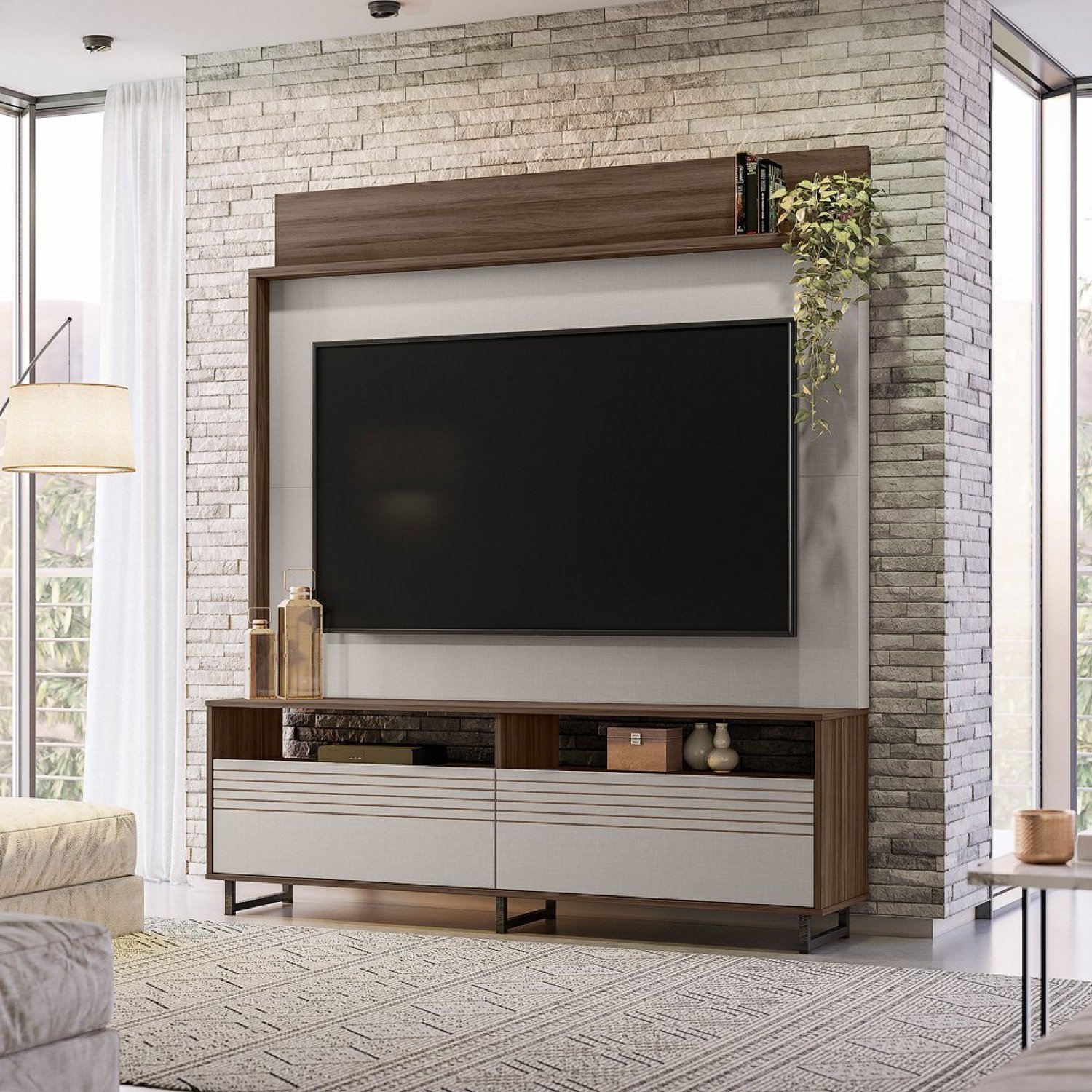 Estante Home para TV até 65 Polegadas 2 Portas NT 1300 Notável