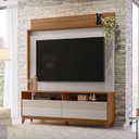 Ver imagem 1 de Estante para TV e Home Theater até 70 Polegadas 160CMX185,3cm Pés em Madeira Maciça Nt 1300 Marrom