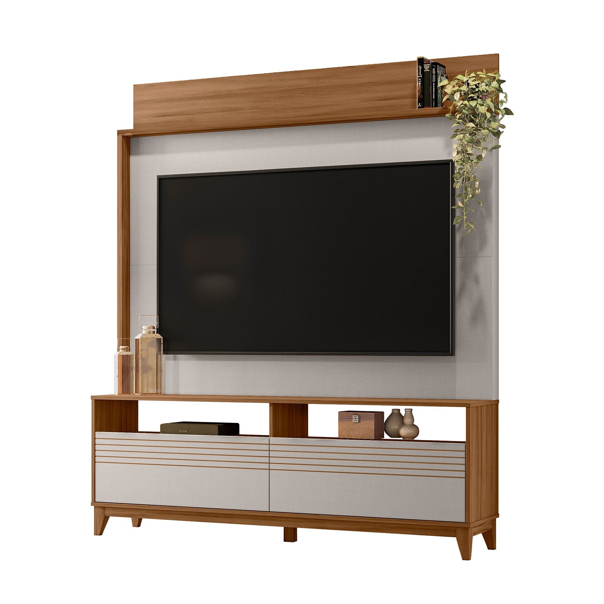 Estante Home para TV até 70 Polegadas com pés Madeira Maciça NT 1300 - 3