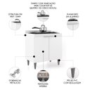 Ver imagem 4 de Balcão de Cozinha para Cooktop 80cm Pérola Z34 Branco - Mpozenato