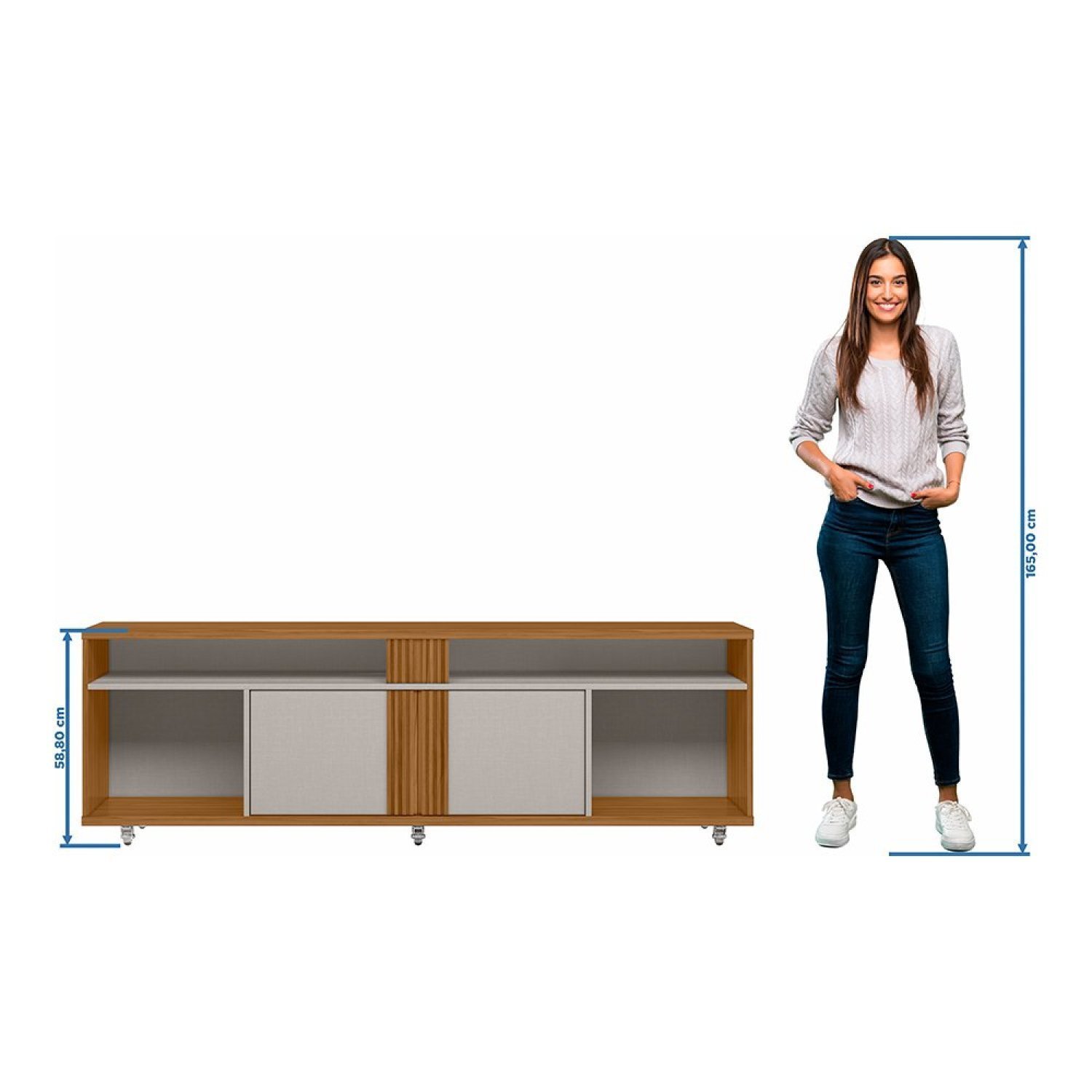 Rack para TV até 70 Polegadas com Rodízios NT 1290 - 8