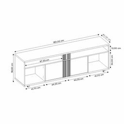 Rack para TV até 70 Polegadas com Rodízios NT 1290 - 3
