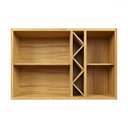 Ver imagem 3 de Armário Aéreo de Cozinha 120 Cm Tempranillo 2 Portas com Vidro 100% Mdf Amêndoa/off White - Rio Doce